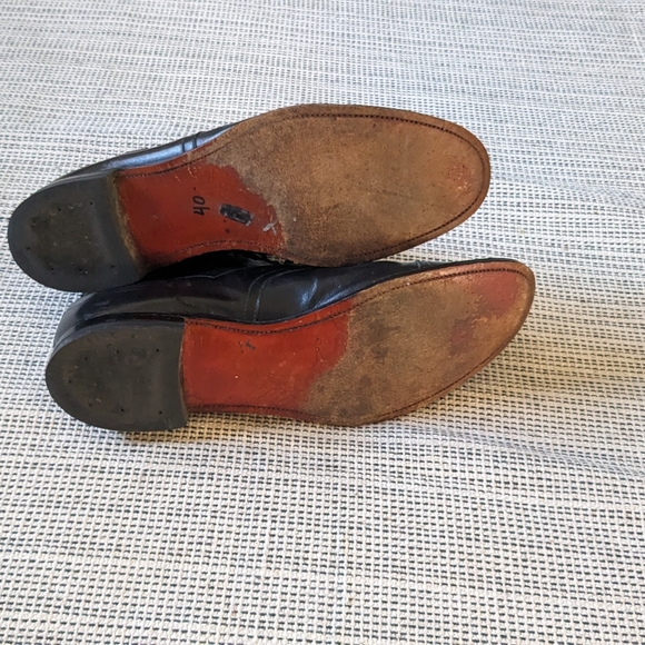 Men's Stacy Adams Black Leather Lace Up Boots Dress Work Business Size 14 - Picture 7 of 13